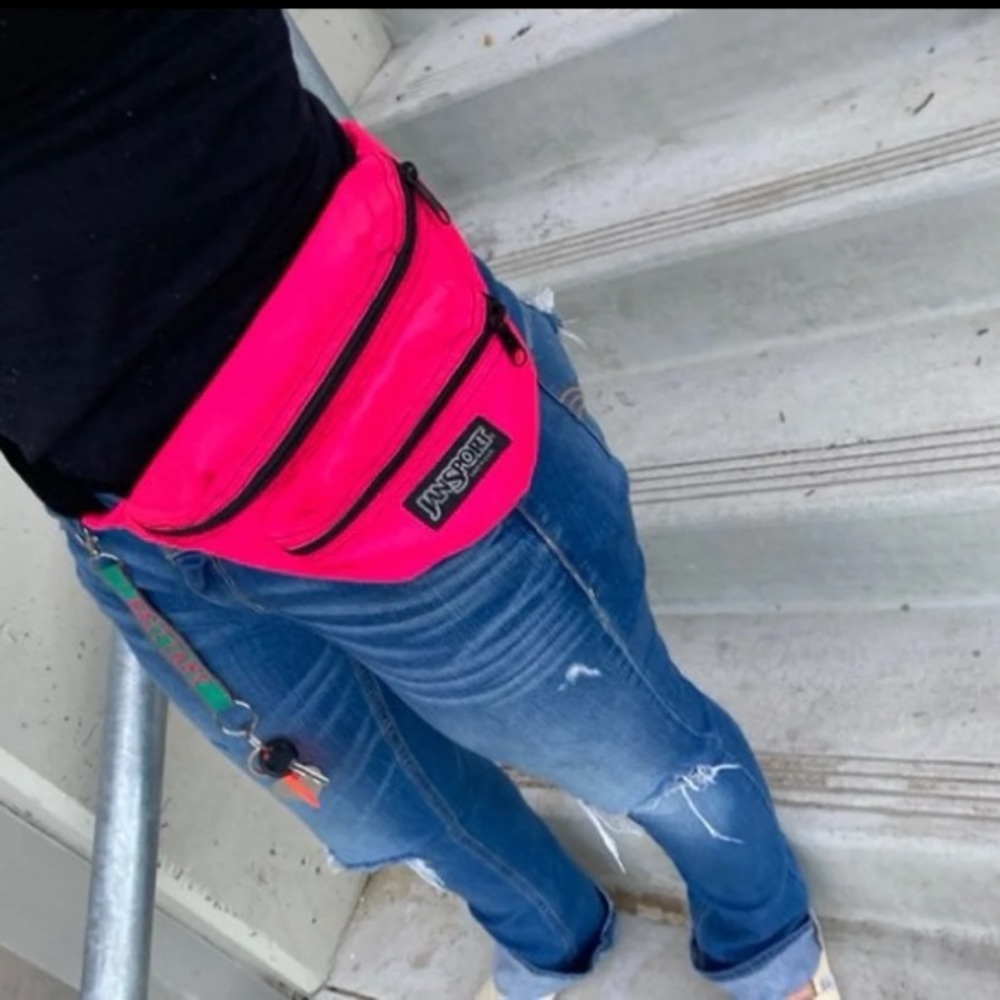 ➖JANSPORT➖ Vintage Hot Pink Fanny Pack Belt Bag